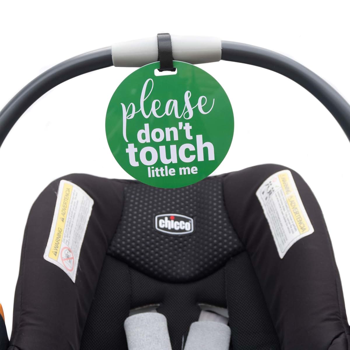 Three Little Tots Car Seat Sign Please Don't Touch Tag (photo 3)
