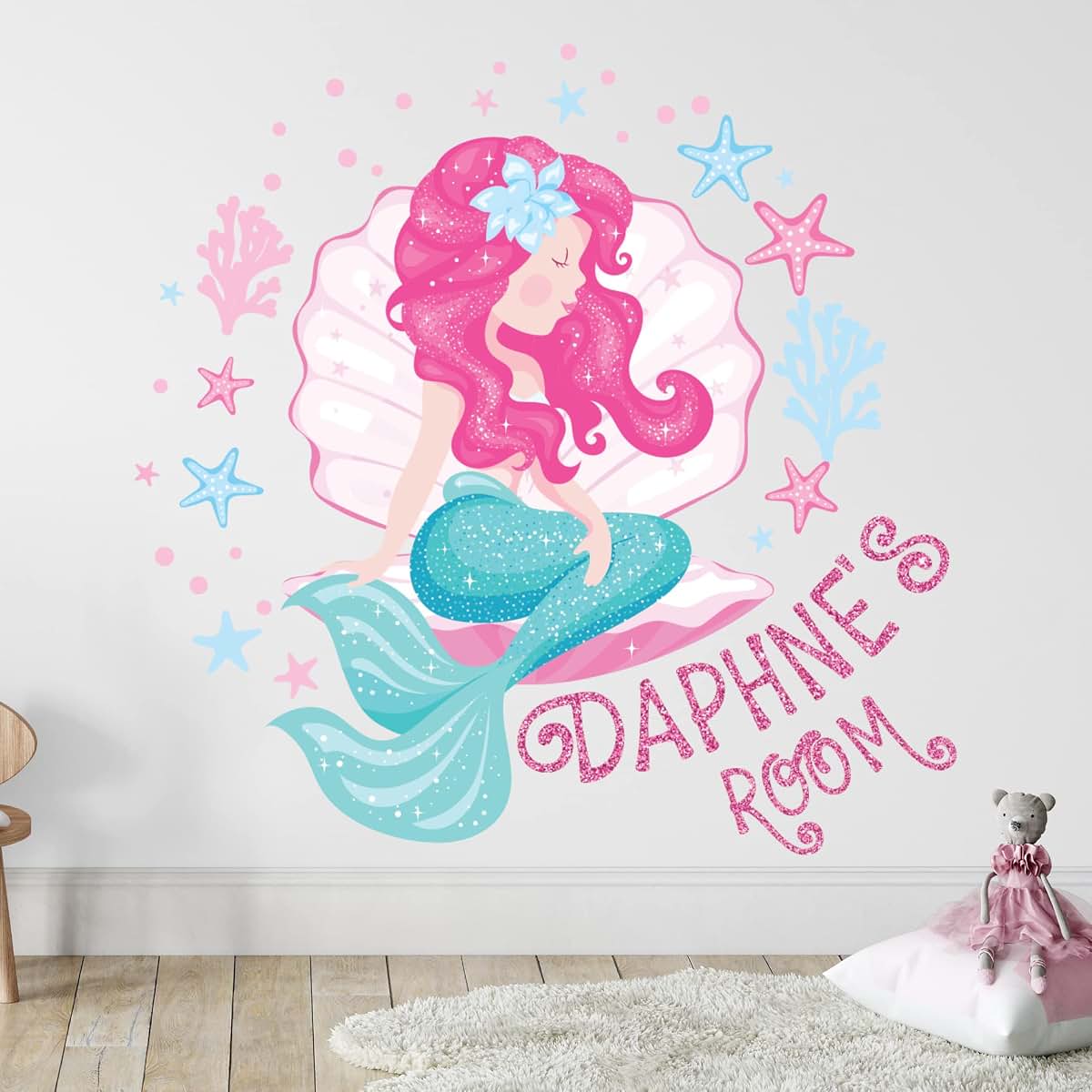 Kyle Cornhole Little Mermaid Wall Decal For Girls Bedroom