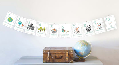 Children Inspire Design Woodland Number Counting Wall Cards in Dutch