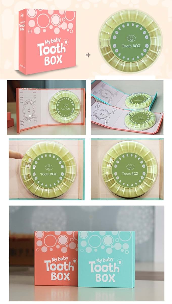 Peonlyshop Baby Tooth Box Organizer And Album Keepsake Case (photo 2)