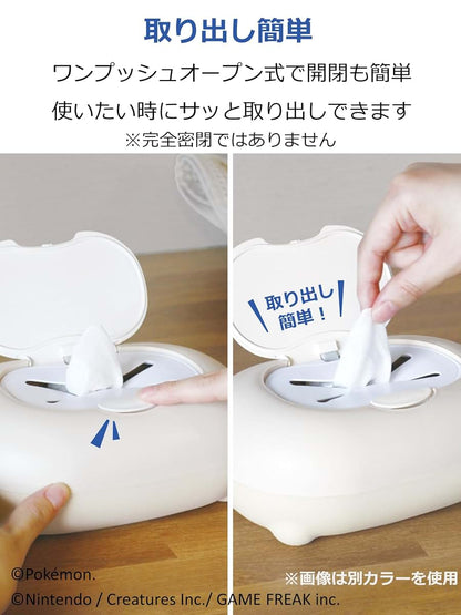 錦化成 Nishiki Kasei Wipes Case, Monpoke Approx. Width 7.5 x Depth 5.1 x Height 3.0 inches (19 x 13 x 7.5 cm), Beige, Made (photo 4)