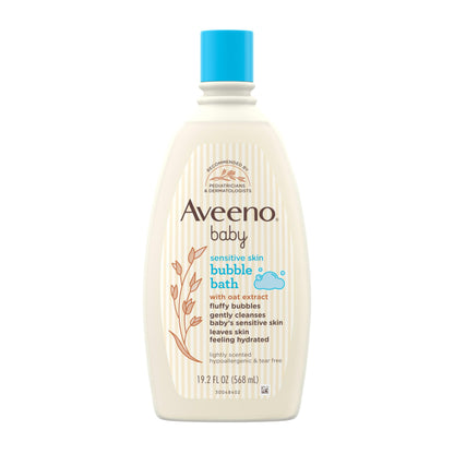 Aveeno Baby Sensitive Skin Bubble Bath Oat Extract