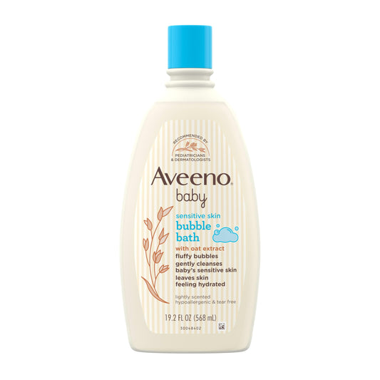 Aveeno Baby Sensitive Skin Bubble Bath Oat Extract