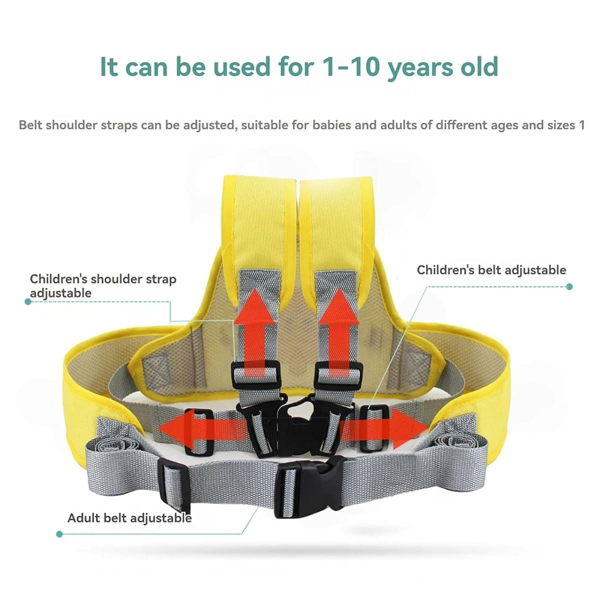 TTTLLNN Cartoon Pattern Motorcycle Adjustment Kids Reflective Child Belt (photo 4)