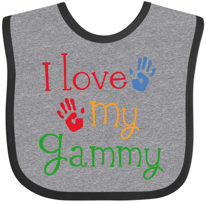 Inktastic I Love My Gammy Baby Bib