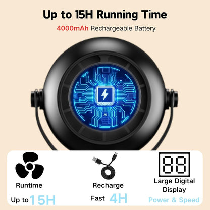 BabyOneStop Portable Stroller Fan With Flexible Tripod And LED Display
