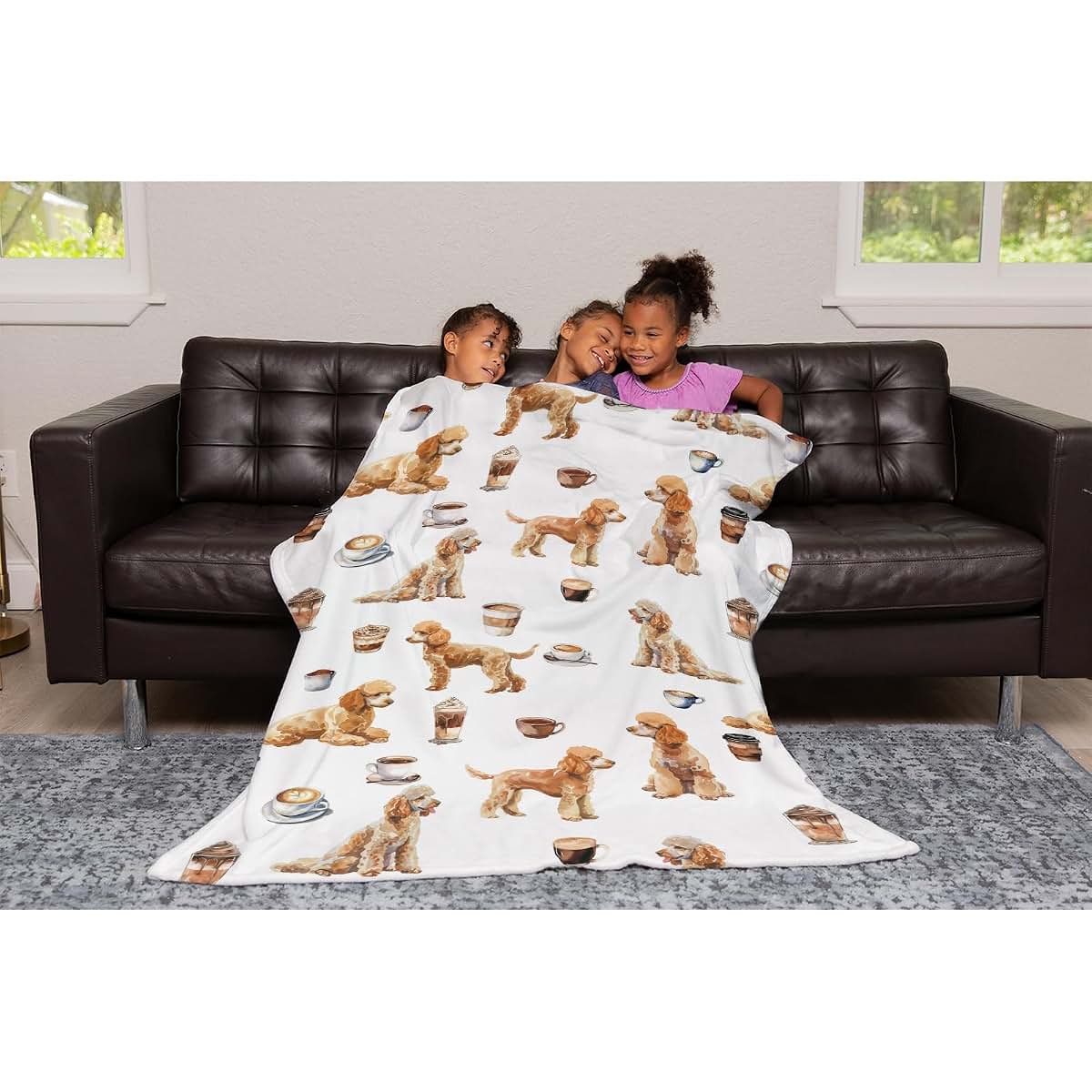 SqtmuHLuo Baby Blanket, Poodle Flannel Swaddle for Crib and Stroller (photo 2)