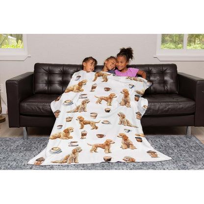 SqtmuHLuo Baby Blanket, Poodle Flannel Swaddle for Crib and Stroller (photo 2)