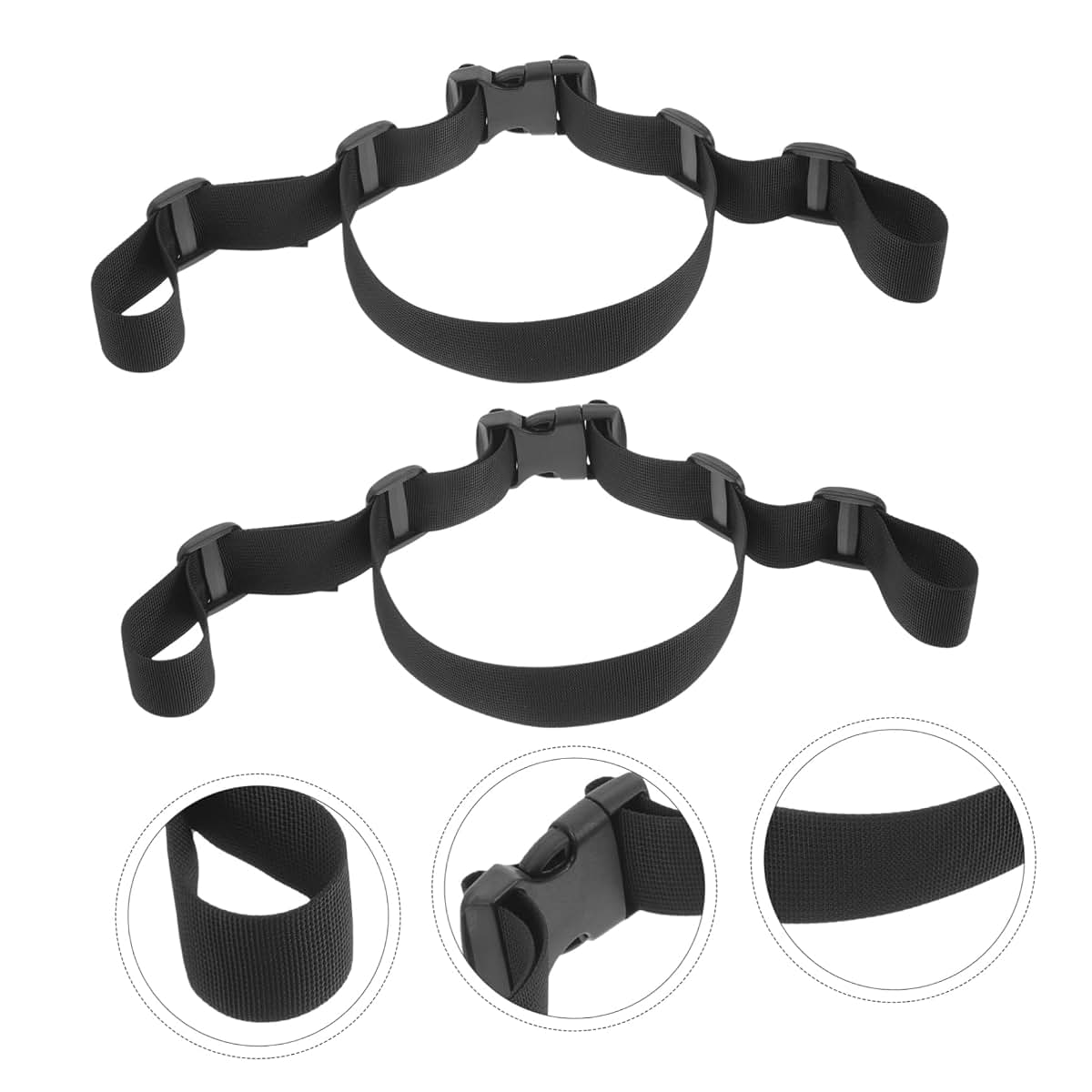 HANABASS 2 Pack Adjustable Polyester High Chair Stroller Straps for Baby (photo 2)