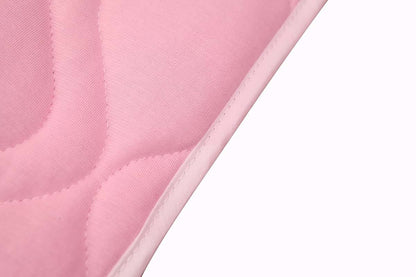 Abstract Quilted Portable Crib Bib Sheet Saver 24.5" X 13" (2 Pack, Pink) (photo 3)