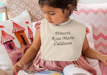 Printualist Personalized Baby Bib With Embroidered Text (photo 3)