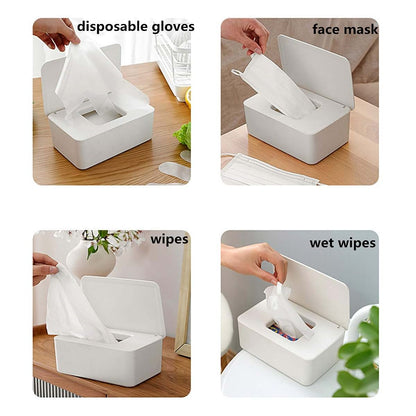 DEF Wipes Dispenser, Polypropylene Baby Wipes Case Sealed Keeps Wet Tissue Fresh Flushable Case Holders Easy Open and (photo 3)