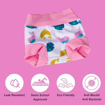 Big Elephant Baby Swim Diapers 3-Pack Reusable Waterproof Swim Pants for Boys and Girls