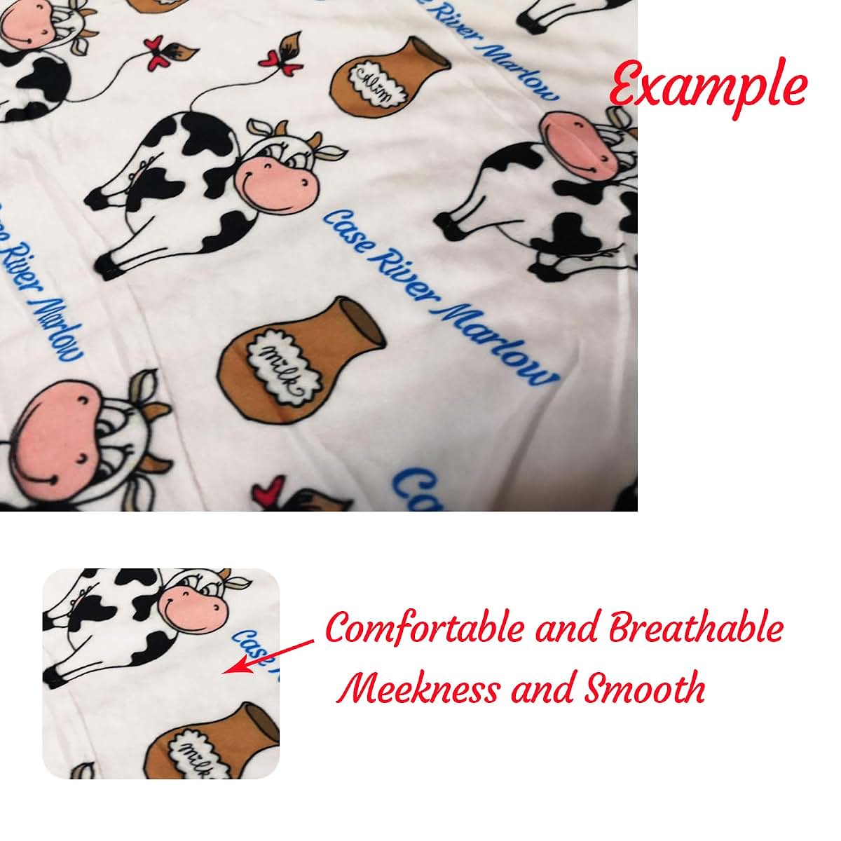 Gifts Everywhere Personalized Fruit Pear Blanket Baby Kids & Infant Soft Plush Minky Dot Toddler Swaddling Blanket