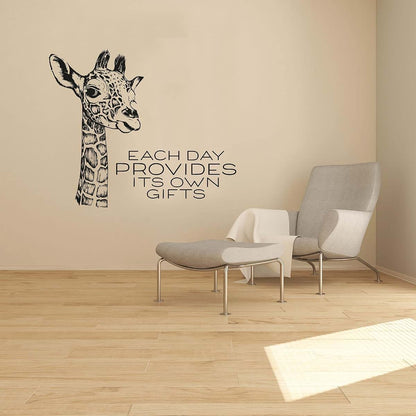 Giraffe Animal Design Vinyl Wall Sticker Art Decal