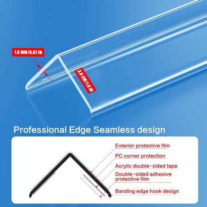 BabyOneStop 2PCS Self-Adhesive Wall Corner Protectors 31.5 Inch Edge Guards