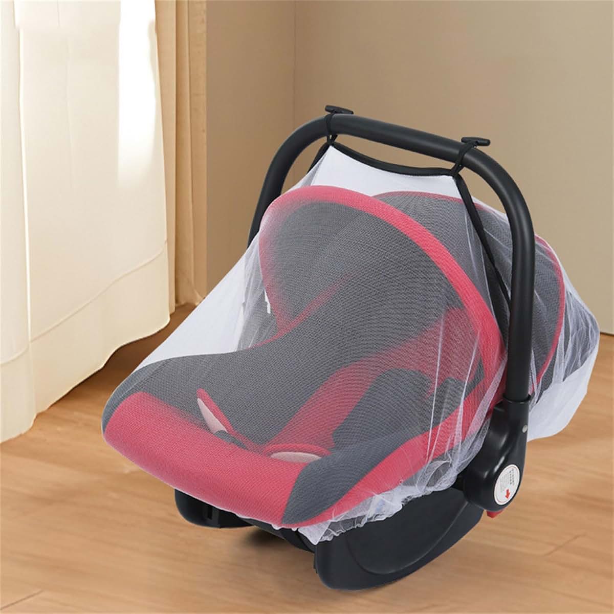 Mesh Netting Carseat Cover with Elastic Closures