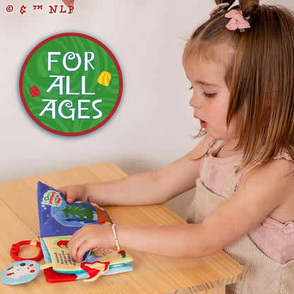 Kids Preferred Elf Soft Book with Teether Corner and On-the-Go Clip, 5 Inch, Ages 0 Months and Up