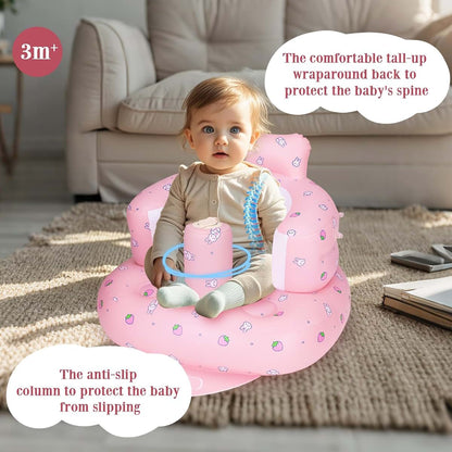 BabyOneStop Inflatable Baby Seat With Detachable Canopy And Built-In Pump