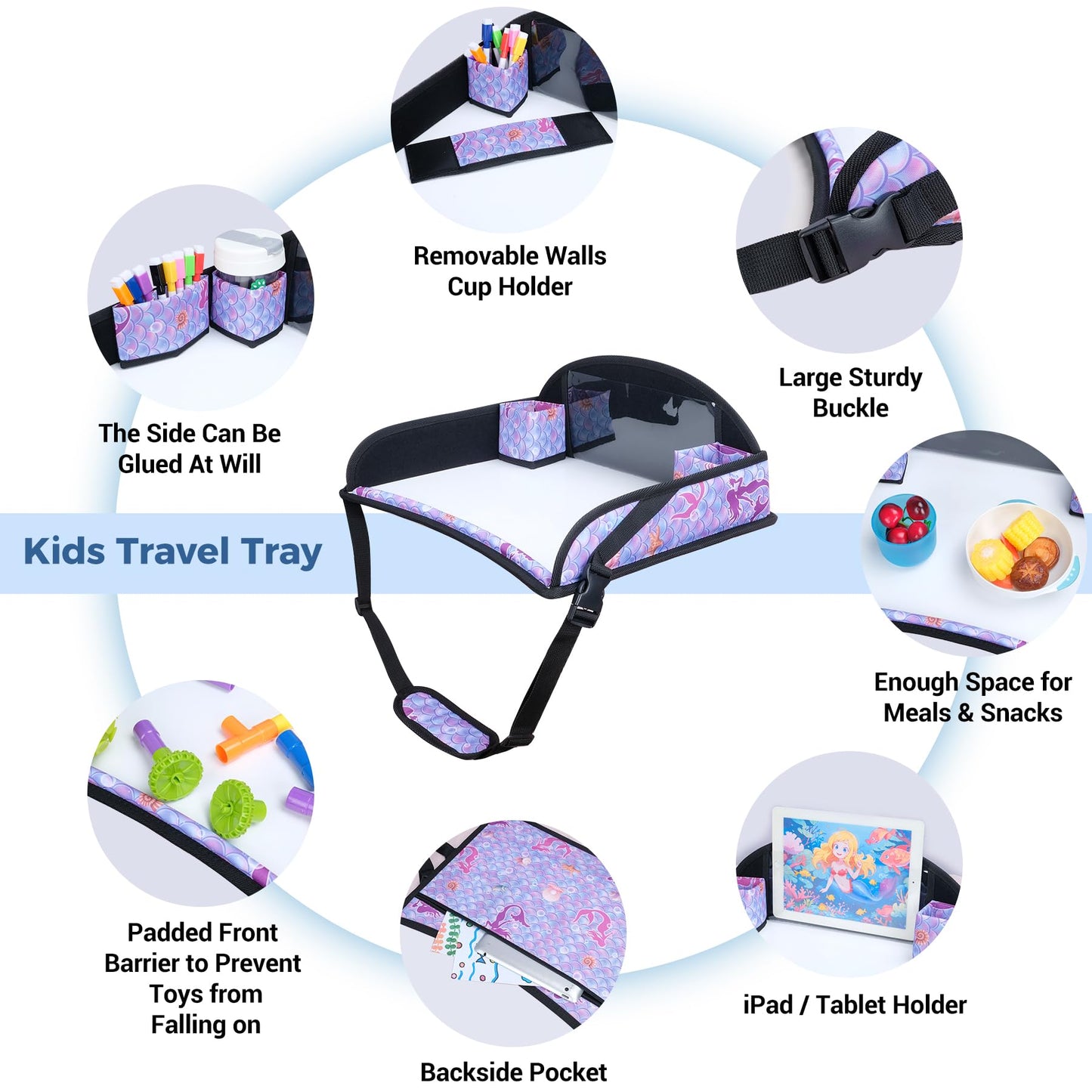 Coolbebe Kids Travel Tray Mermaid