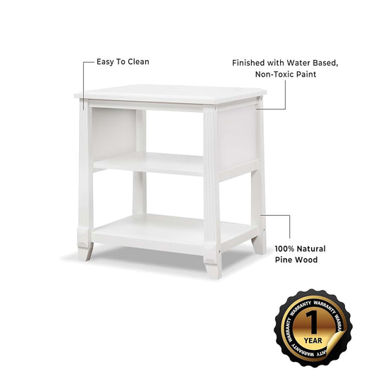 Sorelle Berkley Baby Dresser In White With Wood Top (photo 2)