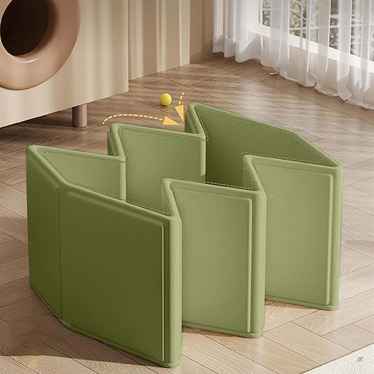 ECLIPSBACI Foldable Bathtub for Kids, Toddler Bath Tub with Drain Plug, Foldable Baby Shower Tub ，Portable Bathroom (photo 4)