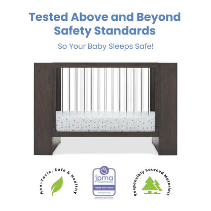 Delta Children Aerin 4-in-1 Convertible Crib - Rustic Grey