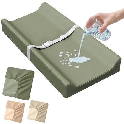 Lunapuer Waterproof Vegan Leather Changing Pad Cover