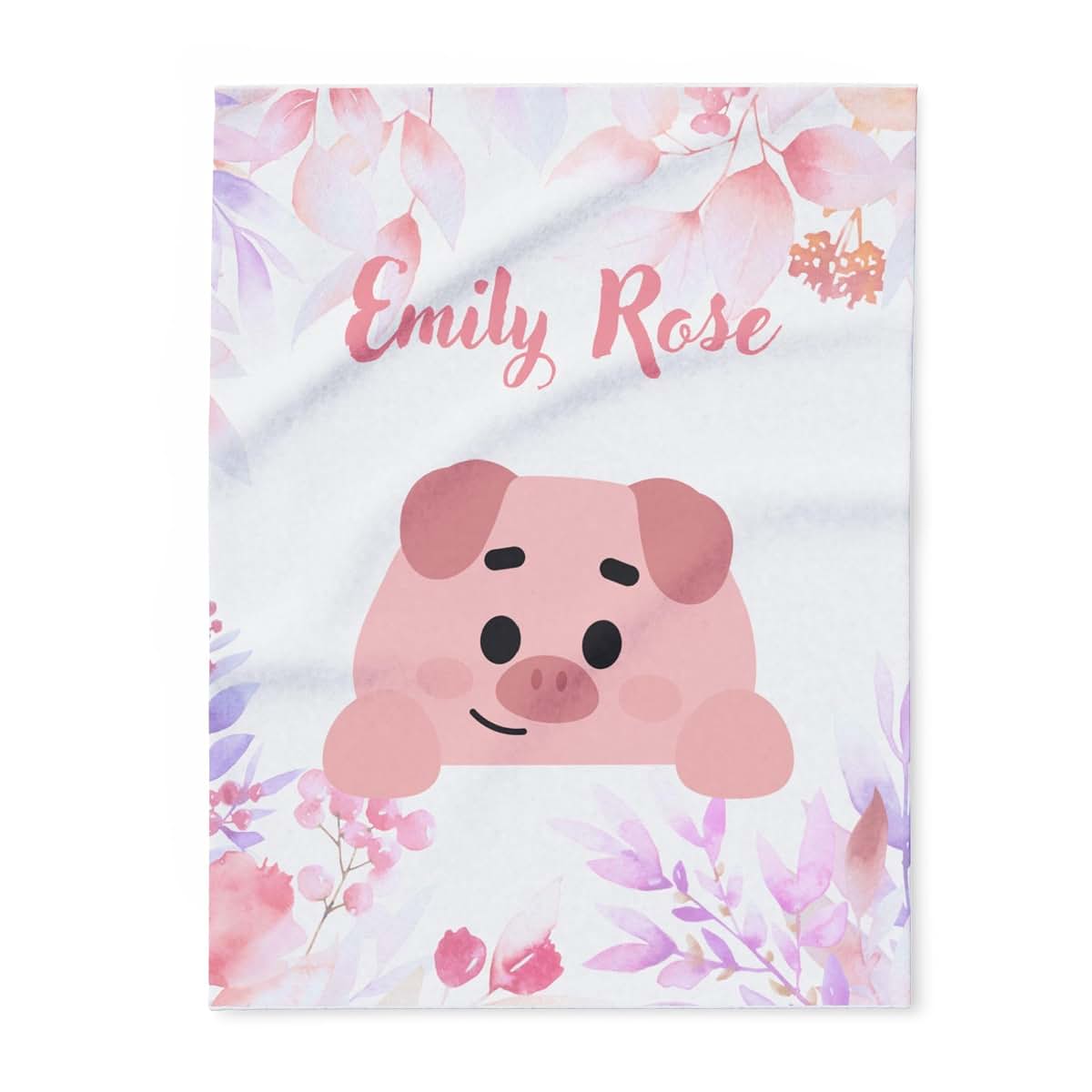 Infinite Pack Personalized Animal Blanket with Name for Baby Boys, Soft Fleece
