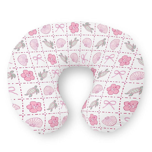 Selgkds Boho Sea Turtles Nursing Pillow Cover Pink