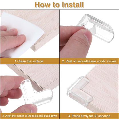 Corner Protectors for Furniture Edges and Sharp Corners (Grey)