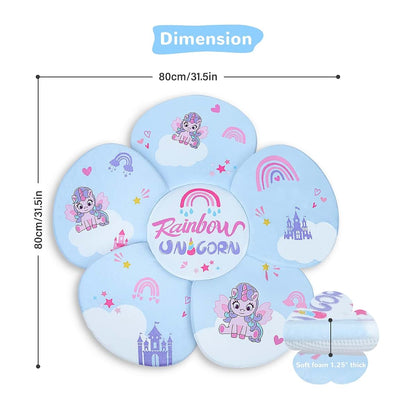 YooxArmor Flower Baby Bath Pad for Infant Sink, Non-Slip, Unicorn