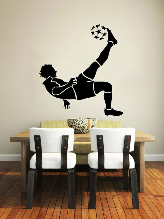 Stickergraphics Soccer Player Vinyl Wall Decal For Kids Rooms