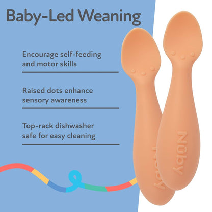 Nuby Silicone Mini Spoons 2 Pack