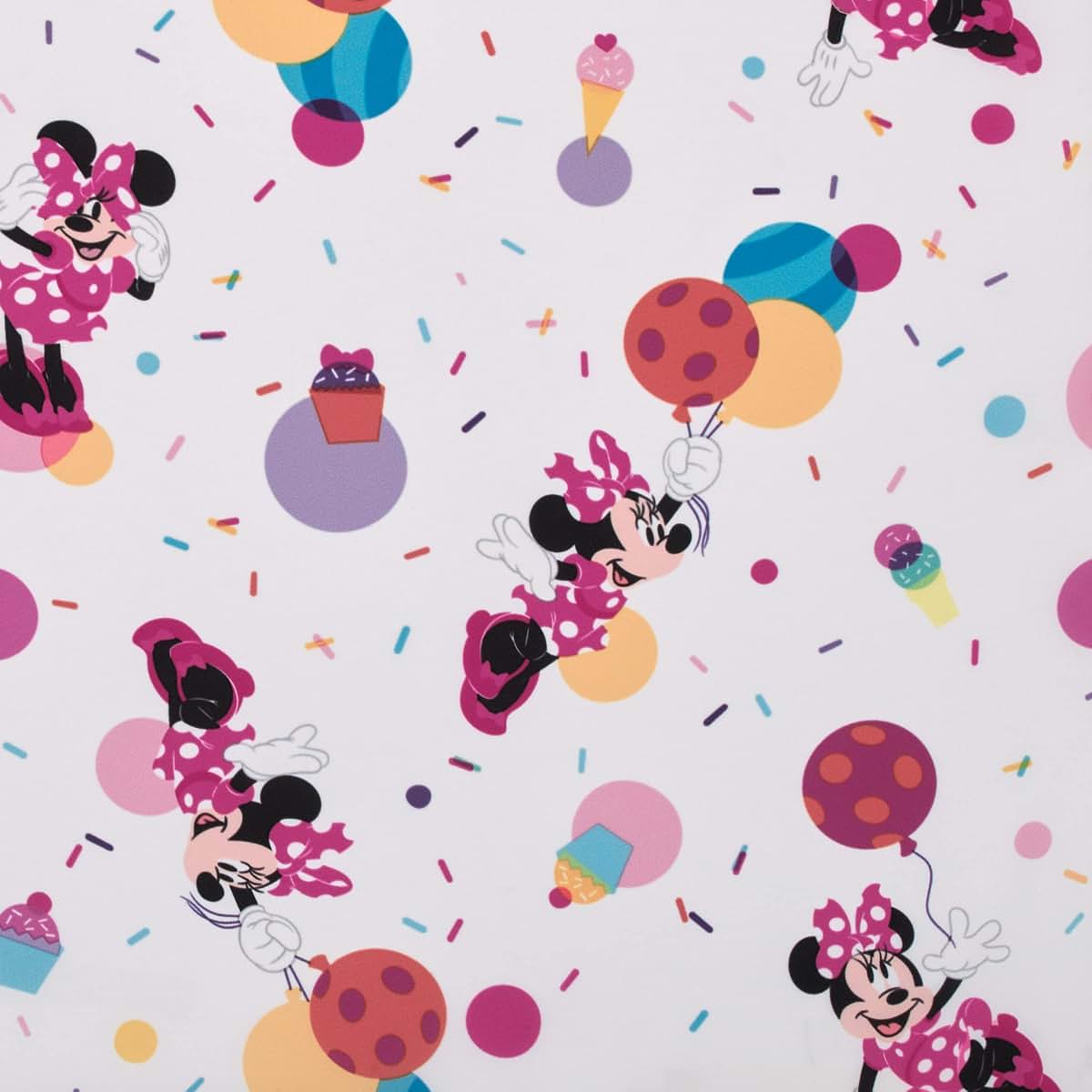 NoJo Disney Minnie Mouse Let's Party Preschool Nap Pad Sheet, Machine Washable