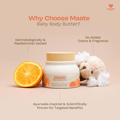 Maate Baby Body Butter for Face, Skin & Body Moisturizer
