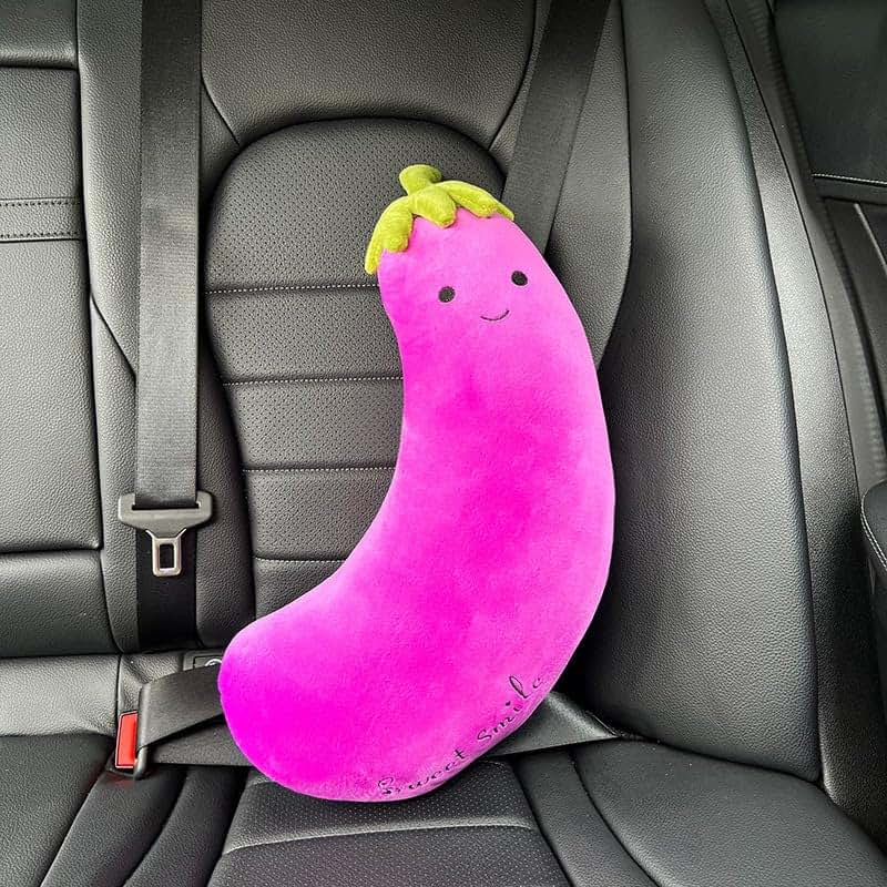 HOUKIG Car Seat Belt Cover Toy Rabbit Eggplant