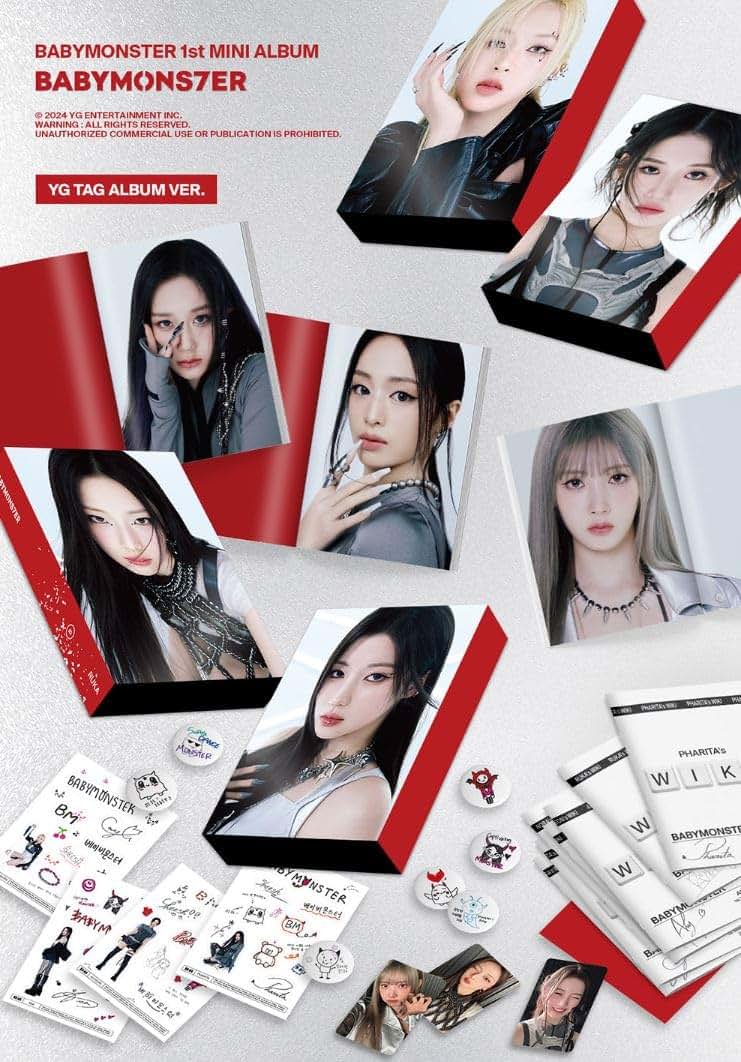 Dreamus BabyMonster 1st Mini Album YG Tag Album Version Pharita