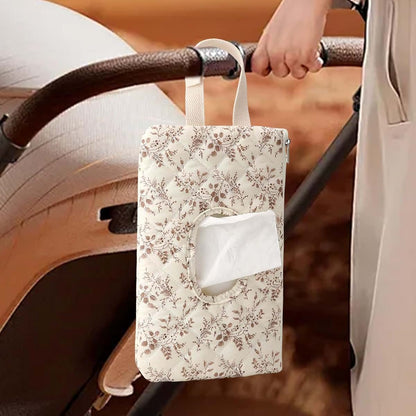 Portable Travel Wipes Case & Stroller Storage Bag 20x10cm Waterproof Organizer