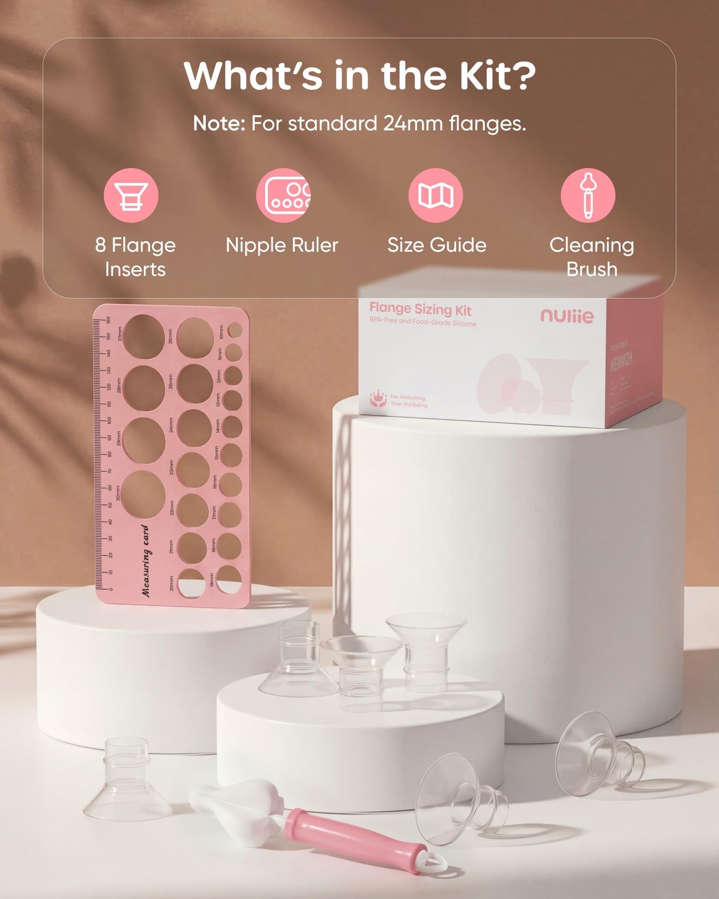 Nuliie Silicone Flange Kit 8pcs