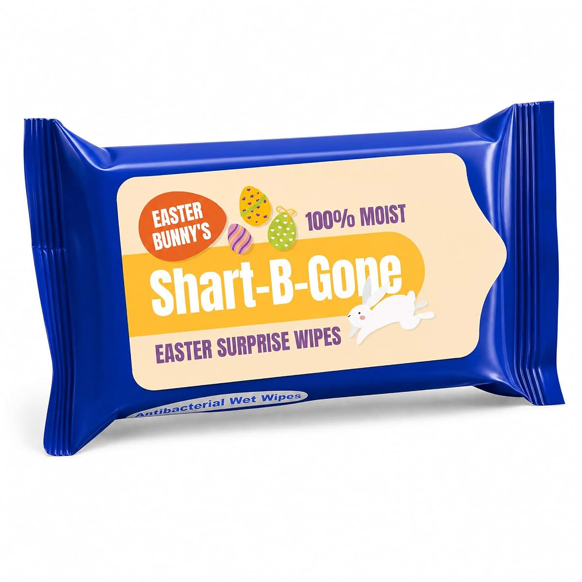 Gears Out Easter Bunny Shart-B-Gone Moist Wipes, 15 Count