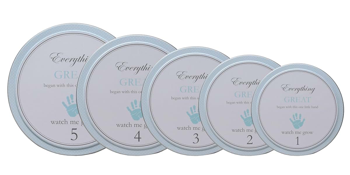 Child to Cherish Handprints Tower of Time Plaster of Paris Kit, Blue (photo 3)