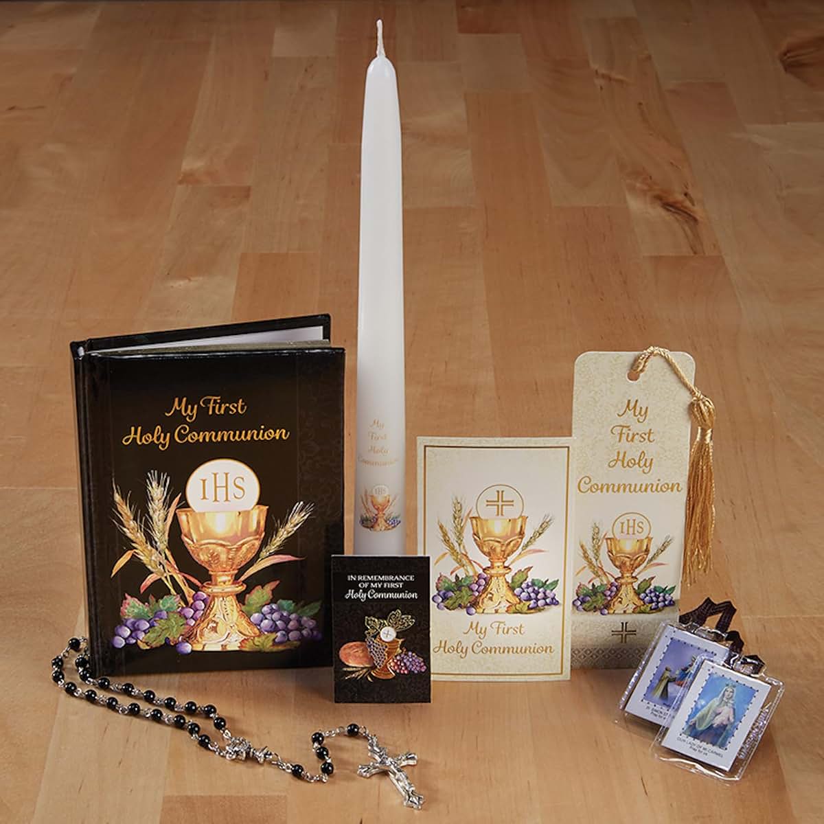 My First Holy Communion Deluxe Boxed Gift Set, 7-Piece Black (photo 2)