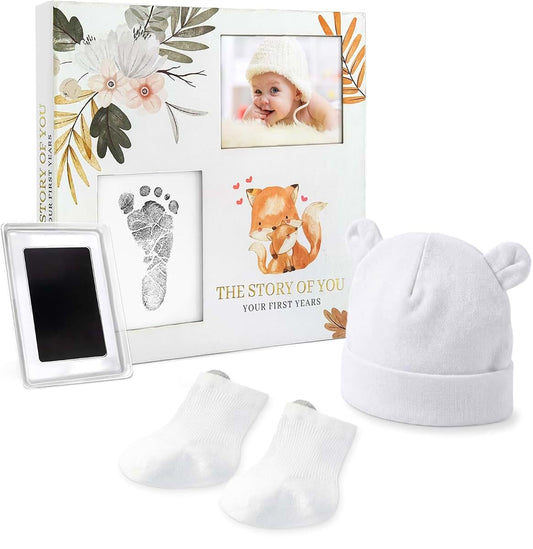 Schulsmart Baby Memory Book Milestone Journal with Ink Pad and Keepsake Set