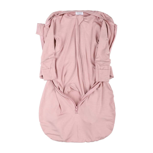 ZINGTERRA 2-in-1 Baby Pajamas and Sleep Bag,Detachable Romper & Swaddle Wrap,Soft Breathable Bamboo Viscose Newborn