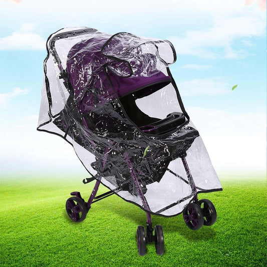 Cerlingwee Universal Stroller Rain Cover With Zipper Window