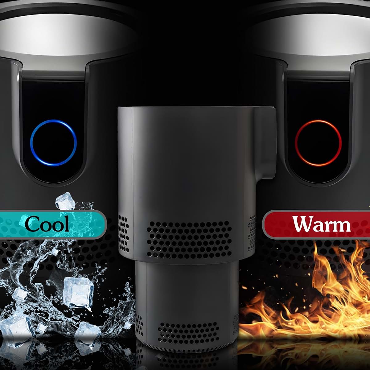 2-in-1 Smart Car Cup Cooler and Heater with Temperature Control