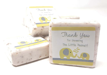 Botanical Bars Yellow and Grey Elephant Thank You Soap Favors, 12 Pack (photo 3)
