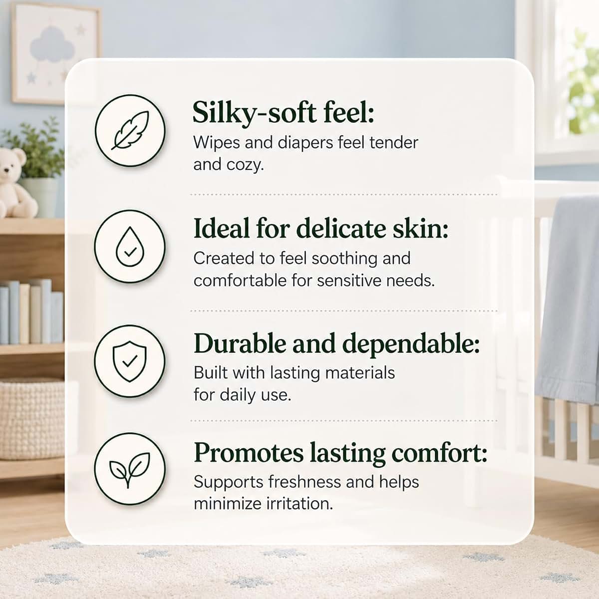 Nr5brand Daily Baby Wipes, 648 Count Bulk Pack For Sensitive Skin (photo 4)