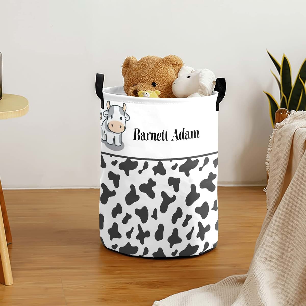 Joyestore Cute Cow Print Storage Bin And Laundry Basket (photo 3)
